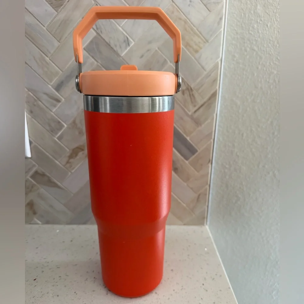 30 oz orange Stanley tumbler - Picture 4 of 4